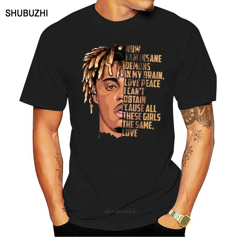 

Juice Wrld, теперь я безумна, все эти девушки одинаковы, черная футболка с надписью Love, свободная футболка размера