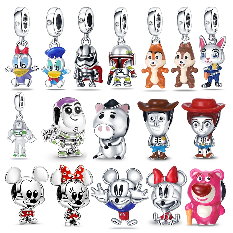 

Warrior Duck Couple 925 Sterling Silver Charm Beads For Original pandora Bracelet DIY Making Ladies Jewelry Support Wholesale