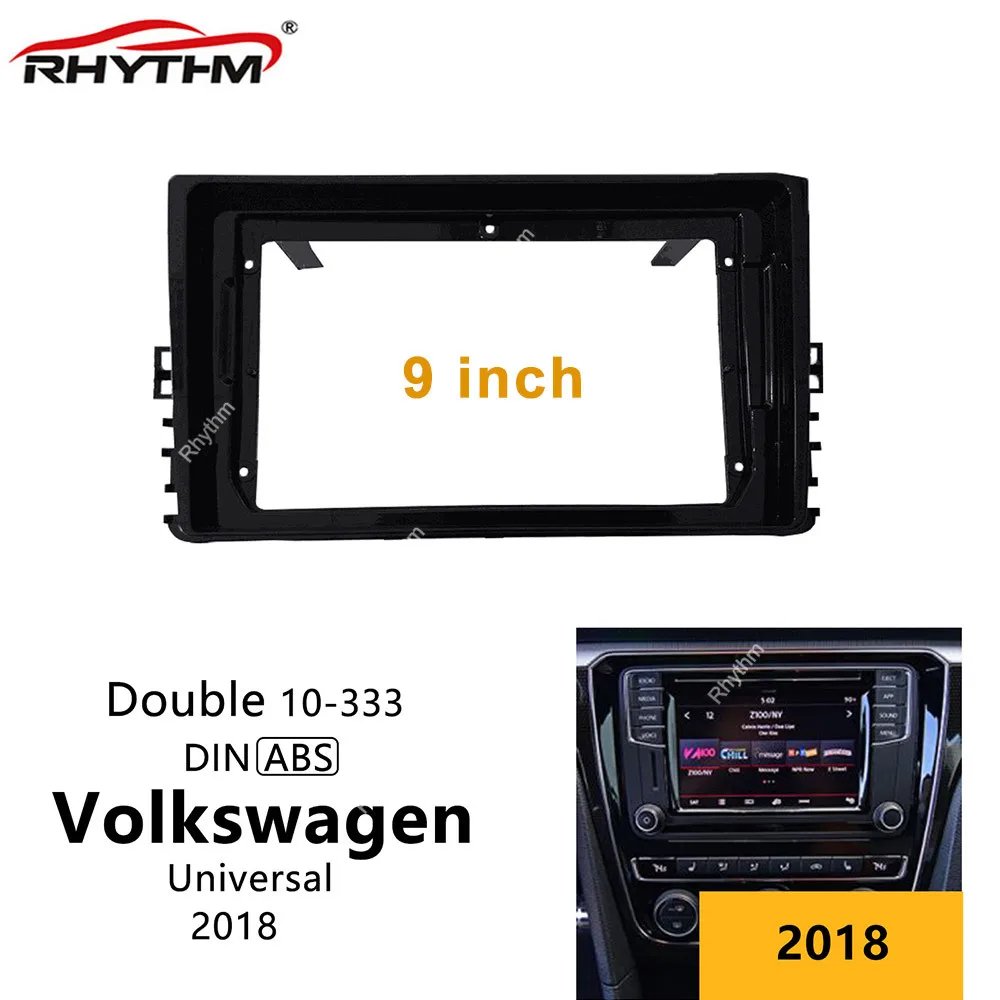 

Car Fascia for VW Volkswagen Universal 2018 9 Inch Stereo Audio Fitting Panel Dash Mount Install Double Din Car Radio DVD Frame
