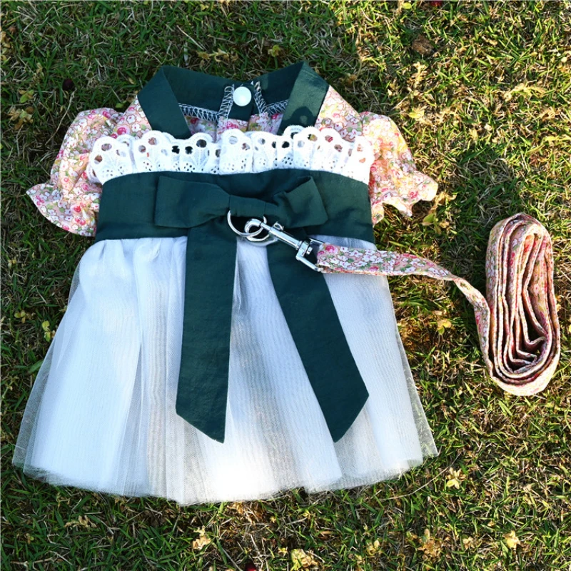 

Chinese Fanfu Dog Dress Summer Cat Pet Dog Clothes Skirt Chihuahua Yorkies Pomeranian Clothing Shih Tzu Bichon Poodle Costume