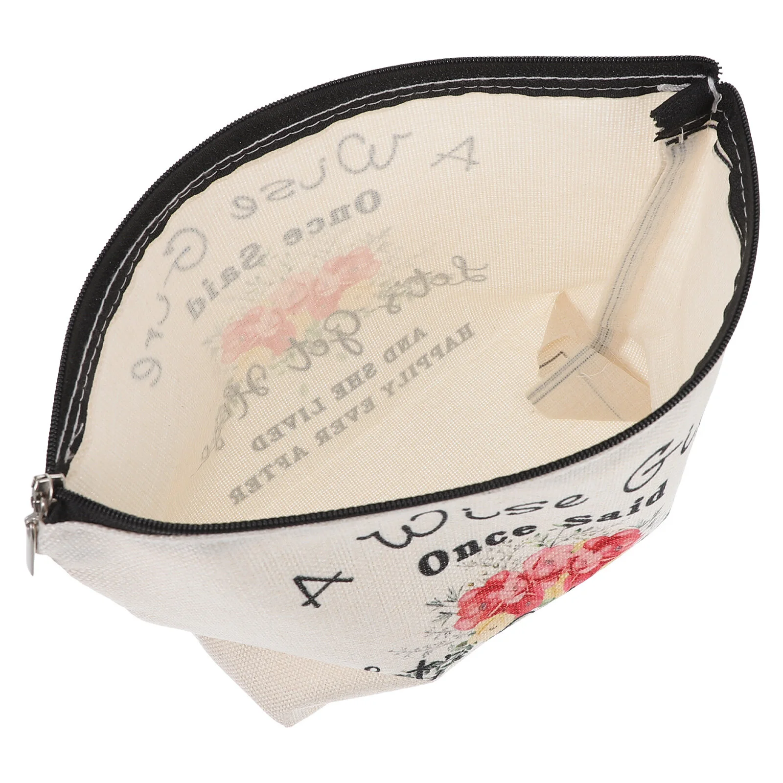 

Traveling Makeup Bag Zipper Coin Purse Canvas Pouches Toiletry Cosmetics Women