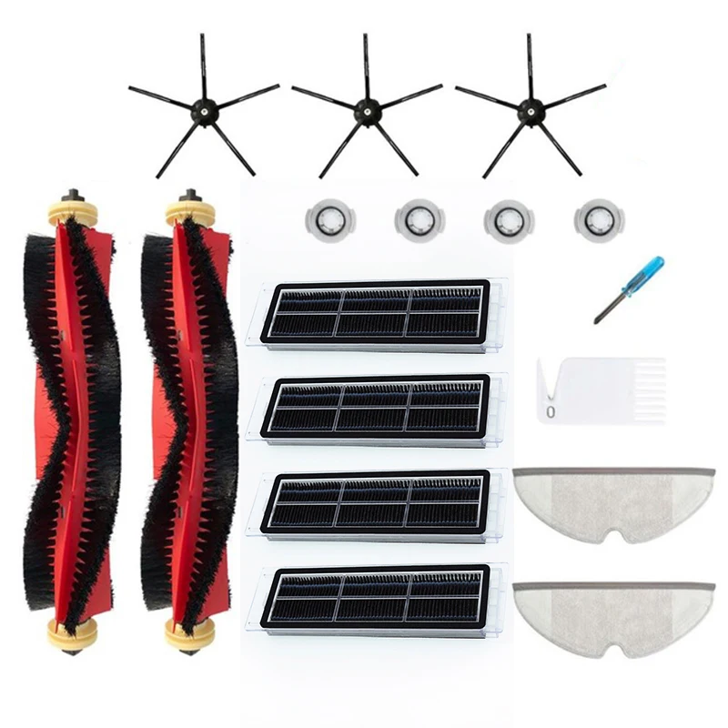 

Side Brush Filter Kit For Xiaomi Roborock S6 S60 S65 S5 MAX T6 Vacuum Cleaner Household Appliances Accessories