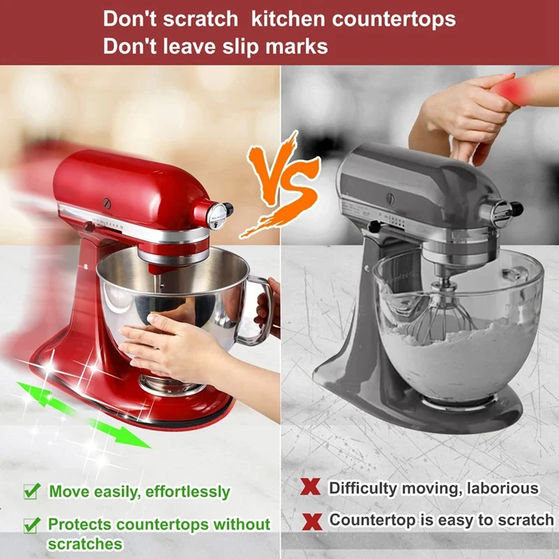 Акция! 2-пак. коврик-слайдер для миксера Kitchenaid движущийся коврик совместимый с 4 5-5