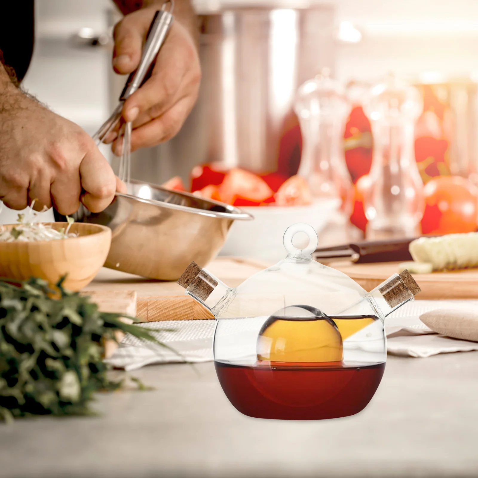 

1 шт., креативная бутылка для масла 2-в-1, Герметичная Бутылка для масла, диспенсер для масла для соевых искусств