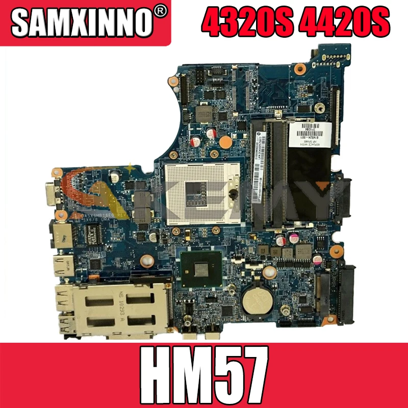 

599520-001 599520-501 Laptop motherboard For HP Probook 4320S 4420S Notebook Mainboard DASX6MB16E0 HM57