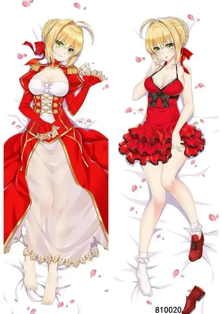 

Наволочка в стиле аниме Dakimakura Fate Grand Order FGO Nero Saber Lily 50*160 см, чехол для подушки отаку, косплей, сделай сам, индивидуальный заказ G