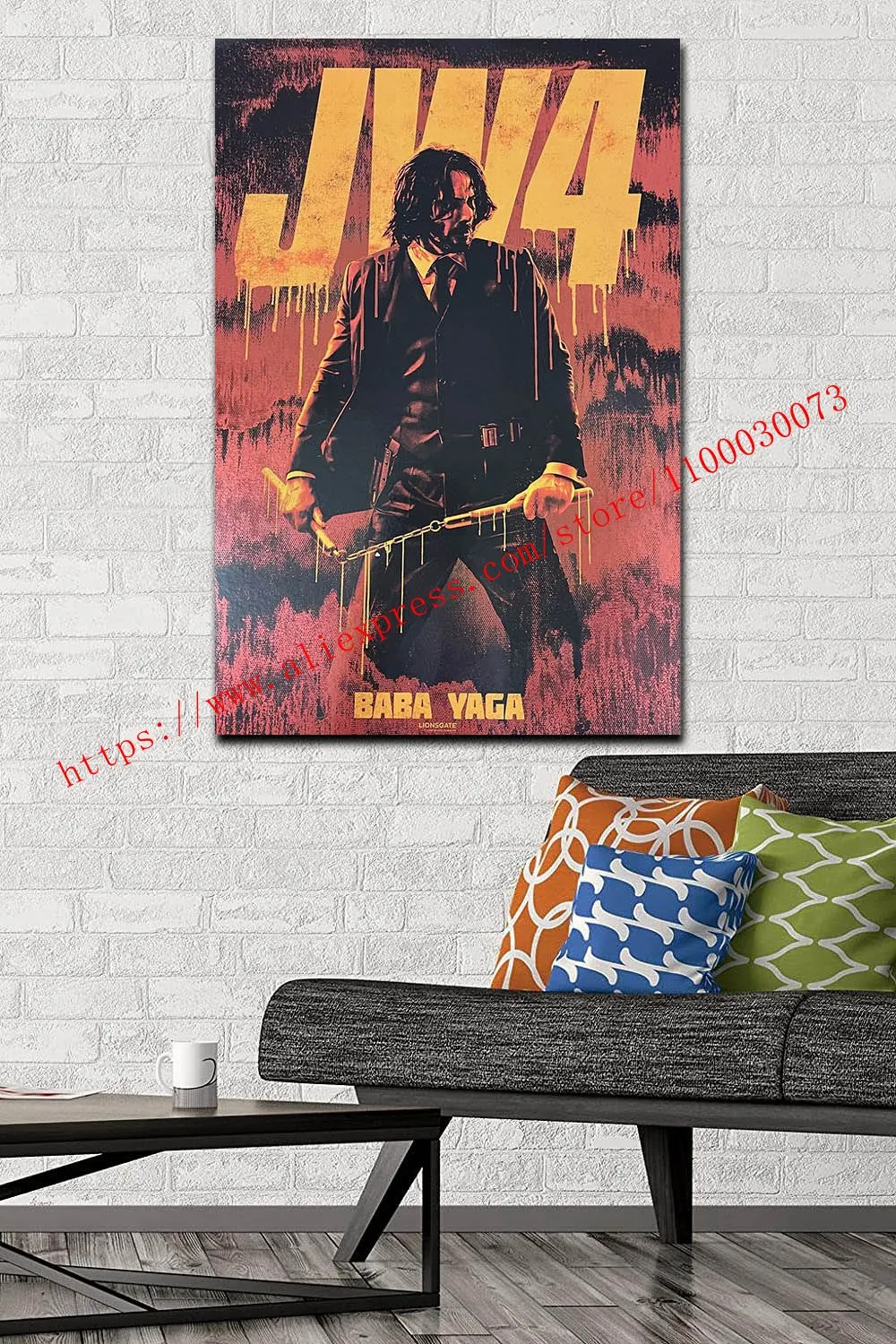 Джон фитиль глава 4 3 2 1 популярный кинопостер художественные принты шелковые