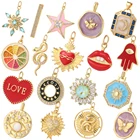 Эмалевые Подвески в виде звезды, блестящие подвески в виде пчелы, золотые подвески с фианитами для изготовления ювелирных изделий, товары сделай сам, серьги, ожерелье, браслет, брелок