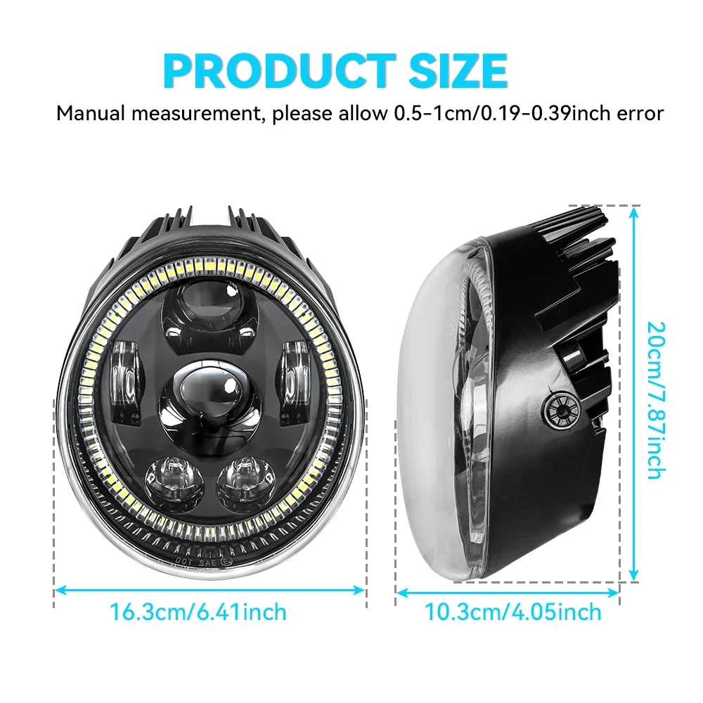 E9 мотоциклетные фары для Vrod Led Halo DRL Harley 02-16 V Rod Vrsc Vrsca Vrscdx светодиодные