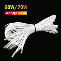 new 3d printer 620mm 2412 60w heater cartridge with 100cm cable 3d printer for v6 hotend volcano mk8 mk9 cr 10 ender 3