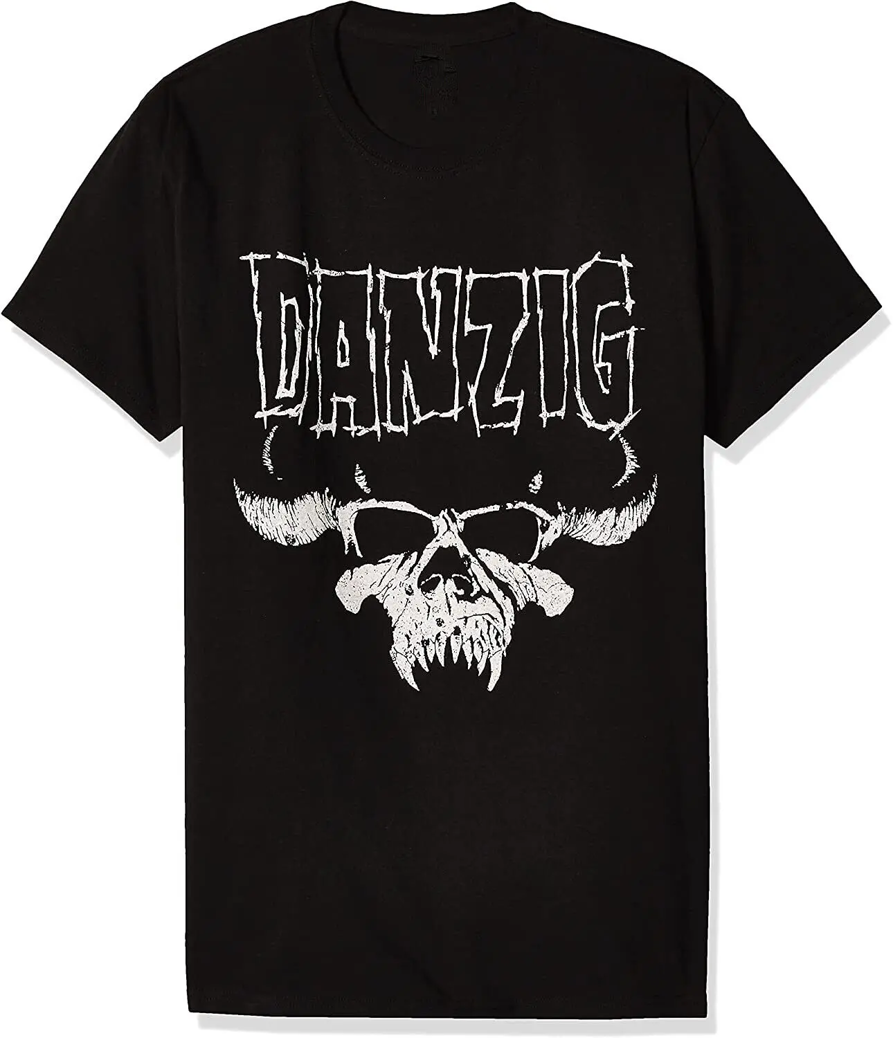 

Винтажная плотная футболка с коротким рукавом и черепом Danzig Band