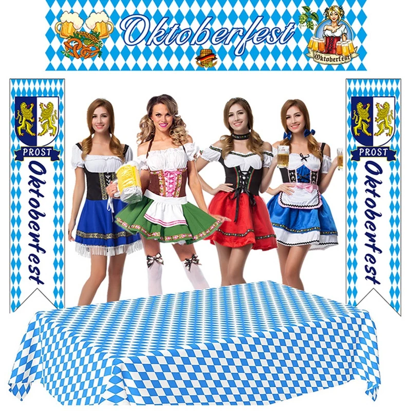 

Oktoberfest Party Decor Banner Garland Flags Beerfest Octoberfest Beer Festival Party Meadow Party Paper Banner Decoration