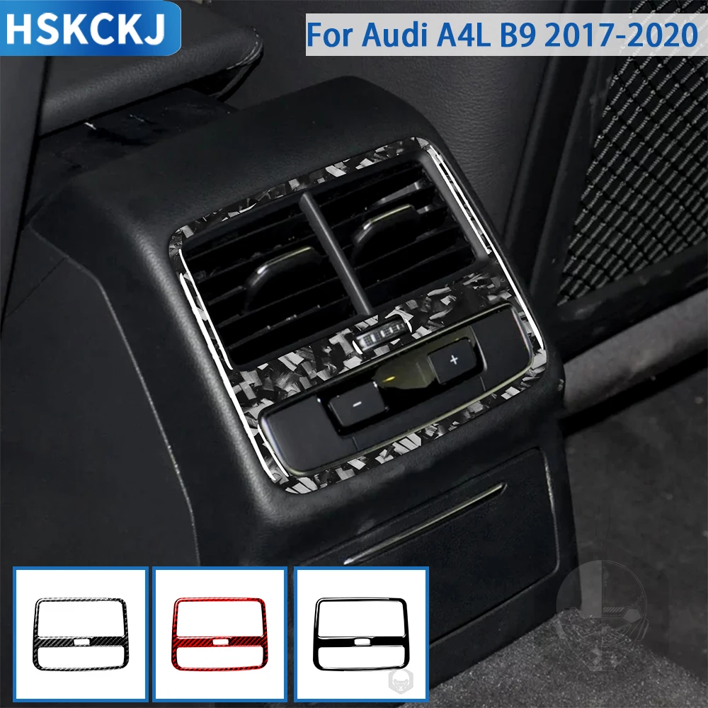 Для Audi A4 A4L B9 2017 2018 2019 2020 автомобильные аксессуары из углеродного волокна