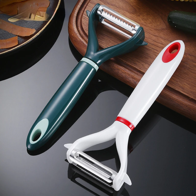 

Multifunctional Plastic Peeler Home Potatoes Fruit Apples Tools Stainless Steel Y-shaped Blade Peeling Knife Kitchen Gadgets