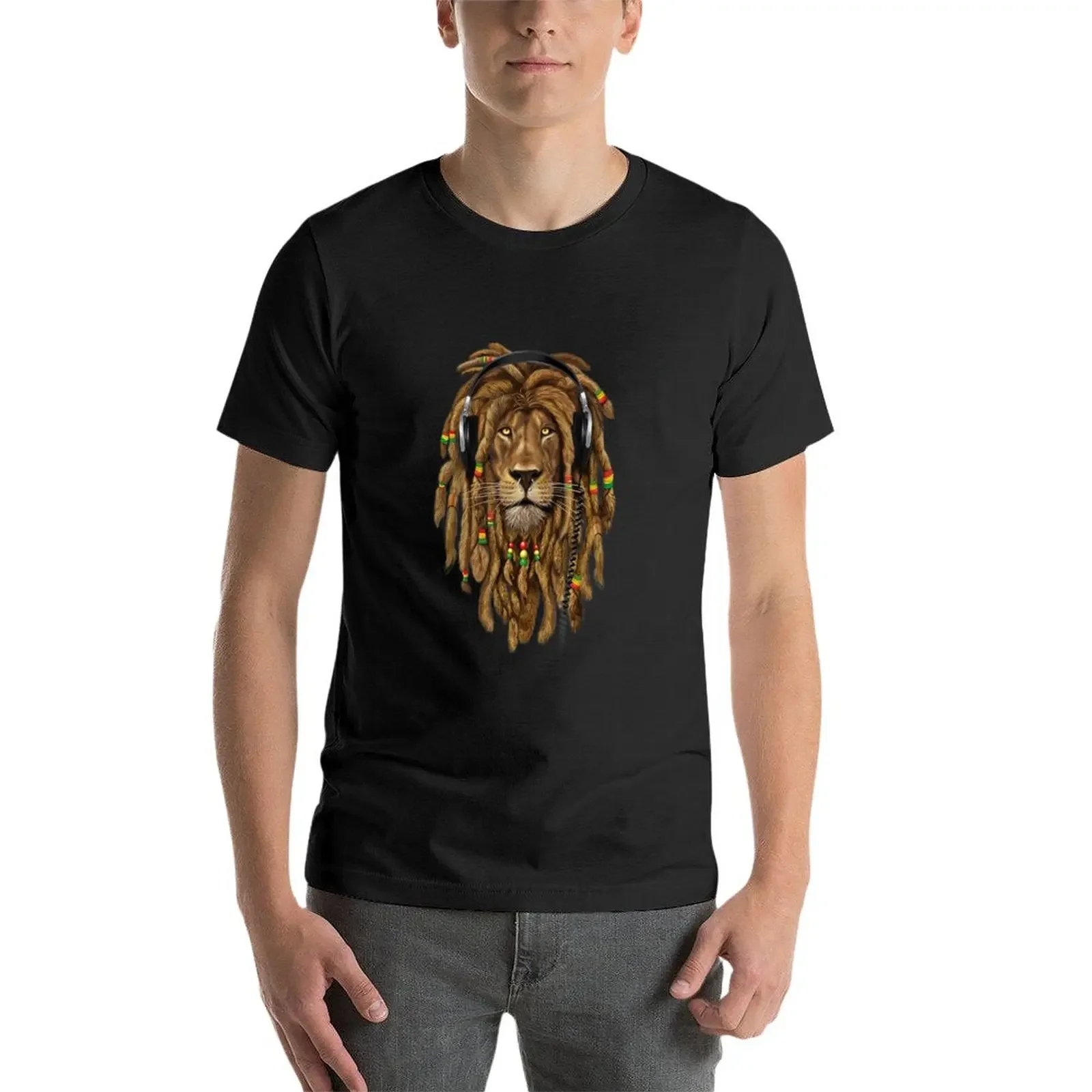 Новый Rasta Lion Dreadlocks Reggae крутой подарок для Rastafari Lover футболка большого размера