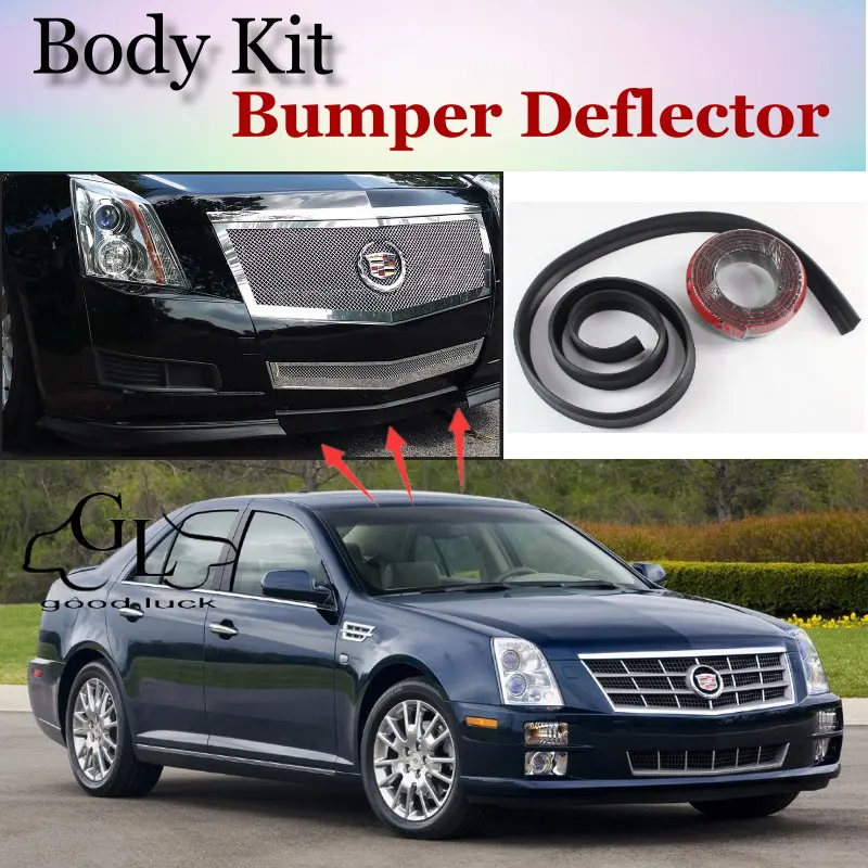 

Дефлектор губ для бампера для Cadillac STS / STS-V / SLS 2005 ~ 2013, передняя юбка-спойлер для тюнинга TG Friends/комплект для тела/полоса