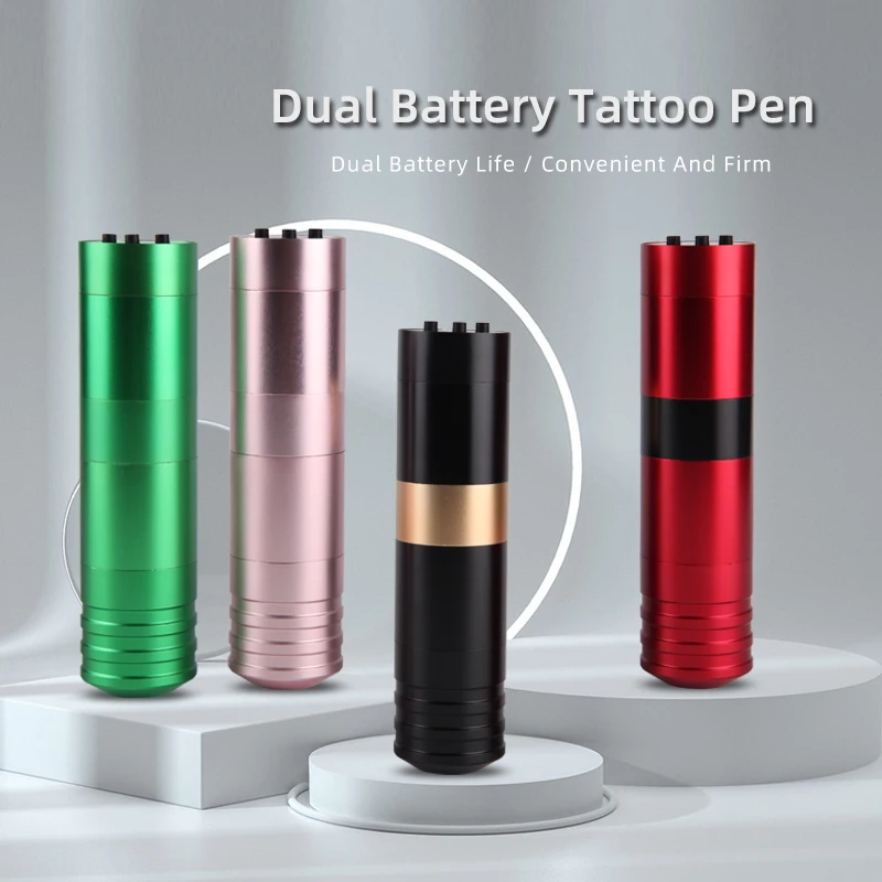 Wireless Tattoo Pen Comes With Battery Adjustable Voltage Button Design LED Display Feels Comfortable And Long Working Time