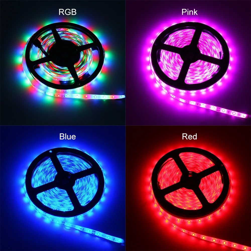 5M LED Strip Light DC 12V Waterproof RGB Garland Flexible Lamp SMD 2835 Diode Tape 300LEDs Home Christmas Party Decoration images - 6