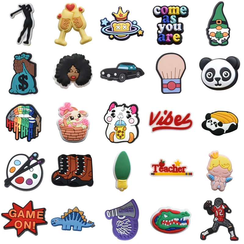 

Decorations for Crocs Shoe Charms Para Pins Shoes Accessories Boy Girl Men Kids Set Jeans Packs Women Charm Gifts Wholesale Bulk