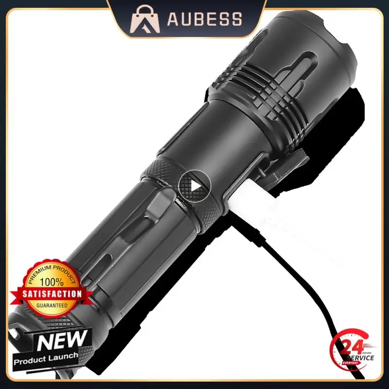 

Portable Flashlight Super Bright USB Rechargable XHP99/XHP70 Mini Multifunctional Zoom Flashlight Waterproof Outdoor Camping