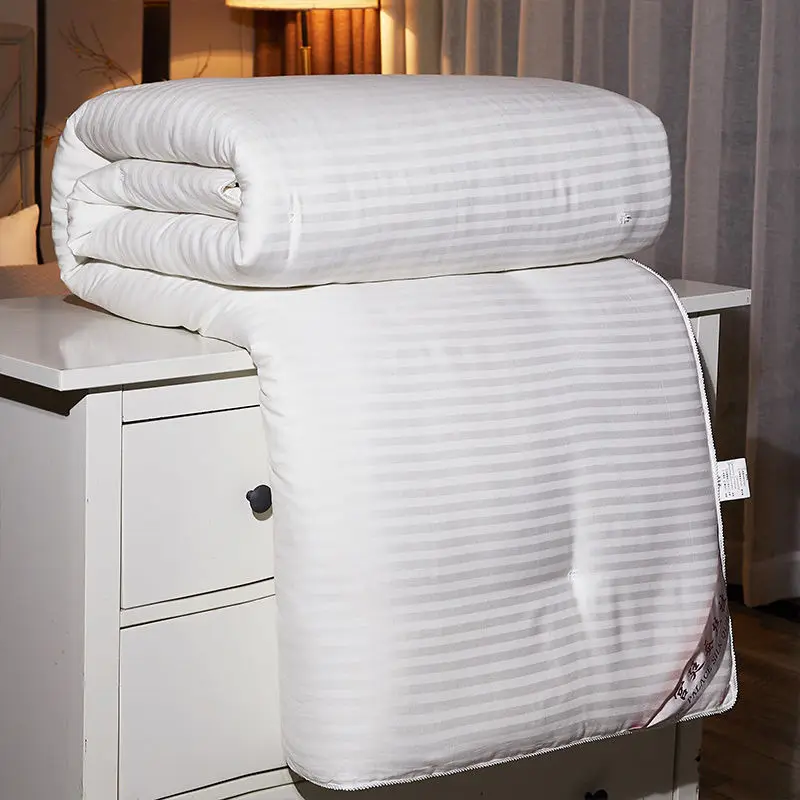 

Нордическое одеяло с наполнителем, стеганое одеяло, Королевский одеяло одного размера, зимнее теплое толстое одеяло, однотонное постельное...