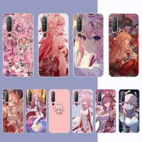 yae miko genshin impact phone case for samsung s21 a10 for redmi note 7 9 for huawei p30pro honor 8x 10i cover