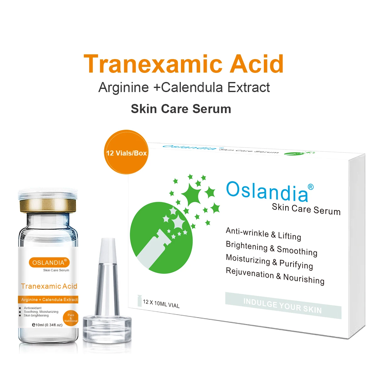 Oslandia Tranexamic Acid Экстракт аргининовой календулы Сыворотка для ухода за кожей лица