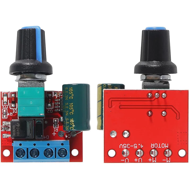 Мини 5A 10A 90 Вт ШИМ 12 В постоянного тока модуль контроллера скорости двигателя DC-DC 4