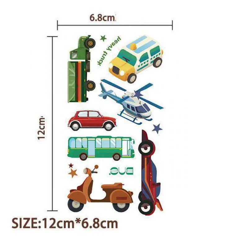 Временные тату-наклейки городской автомобиль 10 шт.