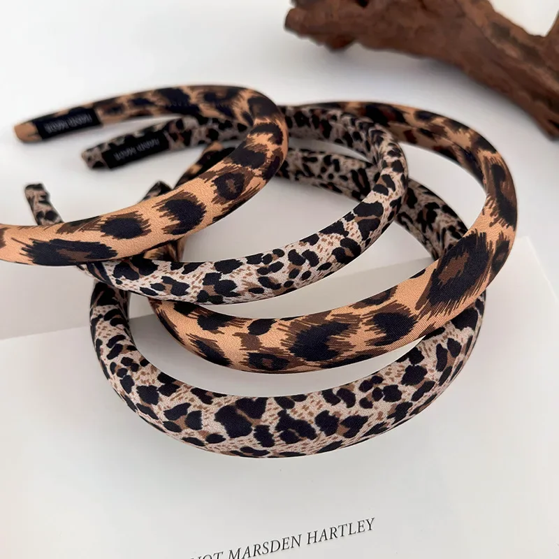 Женская повязка на голову с леопардовым принтом
