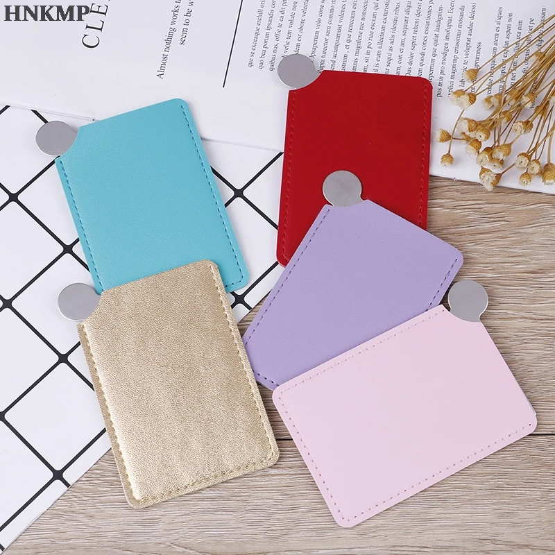 Портативное дорожное модное косметическое зеркало из нержавеющей стали l457