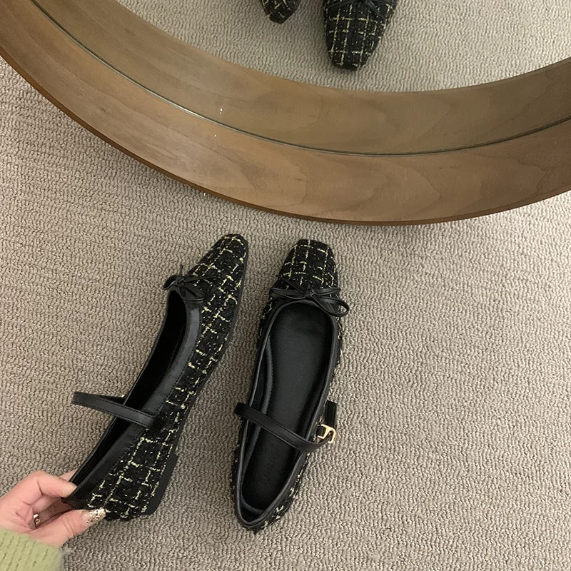 

Женские туфли мэри джейн с квадратным носком, новые модные повседневные туфли с закрытым носком в стиле ретро, весна-осень 2023