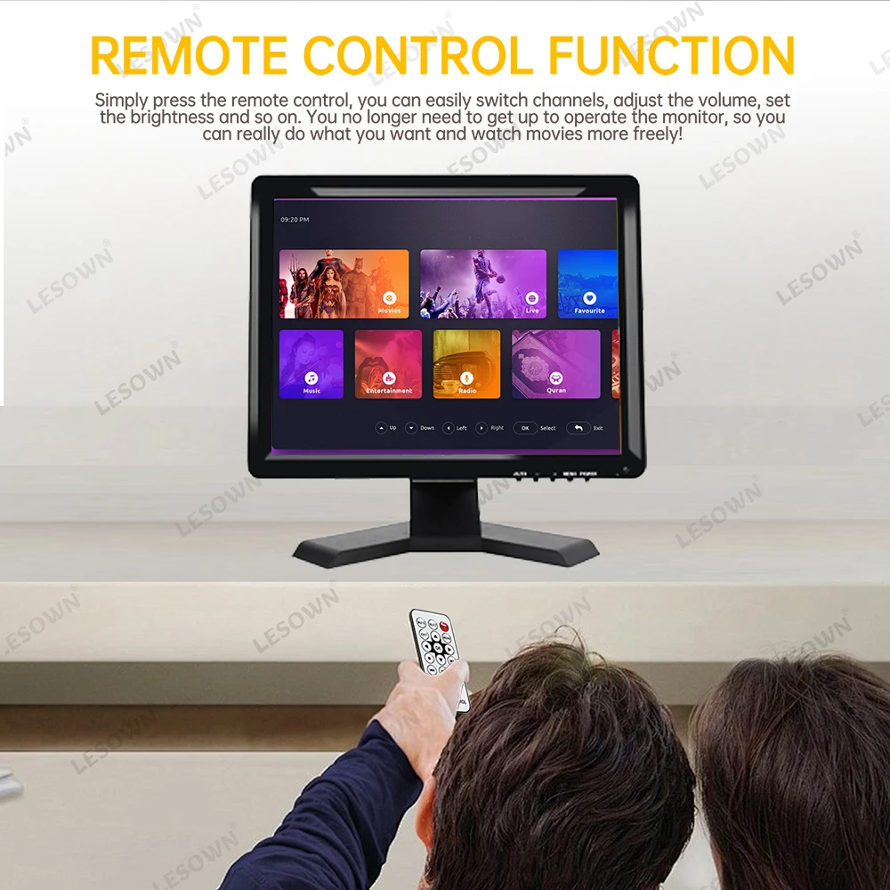 LESOWN 19 дюймов 4:3 IPS экран промышленный дисплей 1280x1024 FHD USB сенсорный монитор с VGA HDMI AV