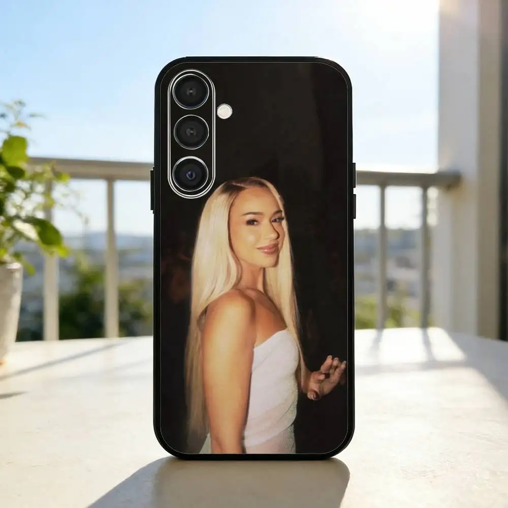 Фото Чехол для телефона Singer B-Bad G-Gyal Da Me для Samsung A73,72,71,53,52,51,22,91,80, мягкий черный чехол №3