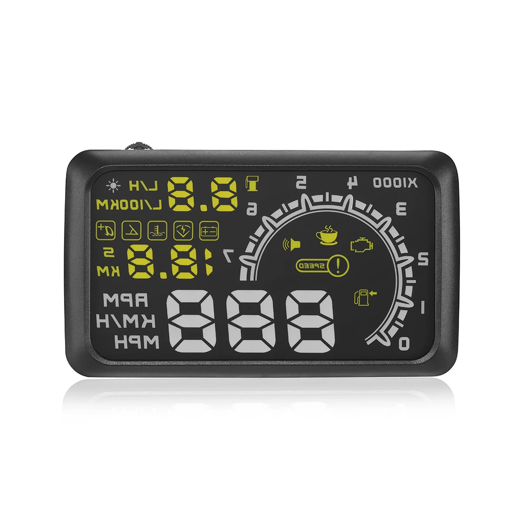 

On-board Computer Car Speed Speedometer Head-up Display ObdII Projector Engine Failure Fuel Consumption Speeding Alarm