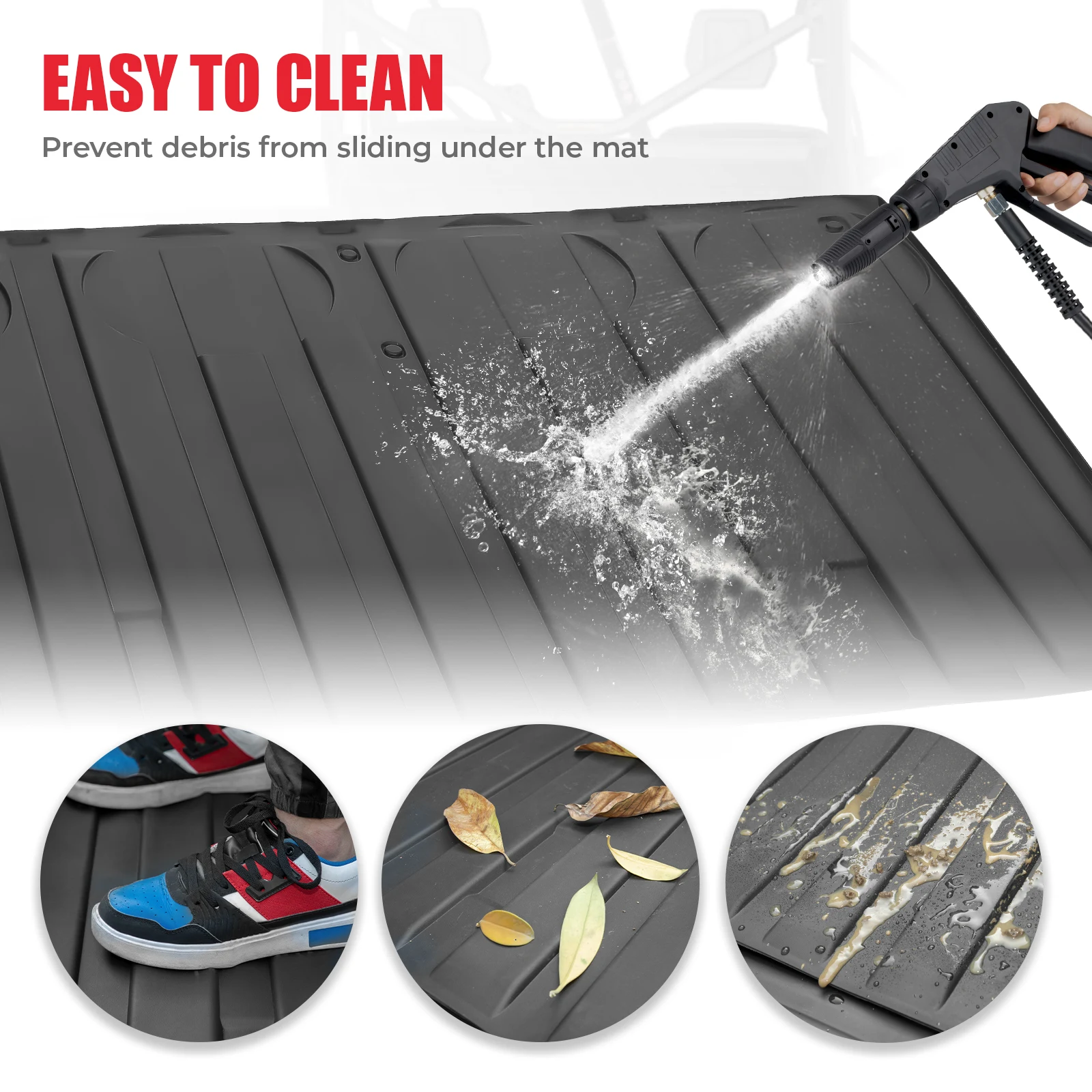 Для Can-Am Defender HD5 HD7 HD8 HD9 HD10 MAX 2016-2024 UTV резиновая задняя грузовая кровать вкладыш