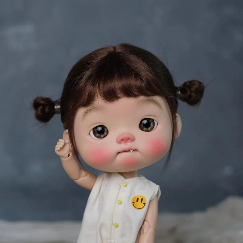 

Парики из мохера для шарнирной куклы, DianDian с большой головой, аксессуары для кукол, игрушки, волосы «сделай сам», модная Кукла, голова DianDian, парики для девочек, подарок