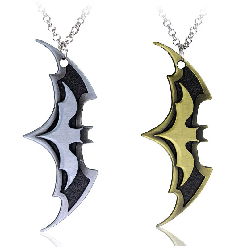 

Cartoon Batman Necklace Accessories Movie Hero Peripheral Alloy Ornaments Couple Necklace Creative Birthday Gift
