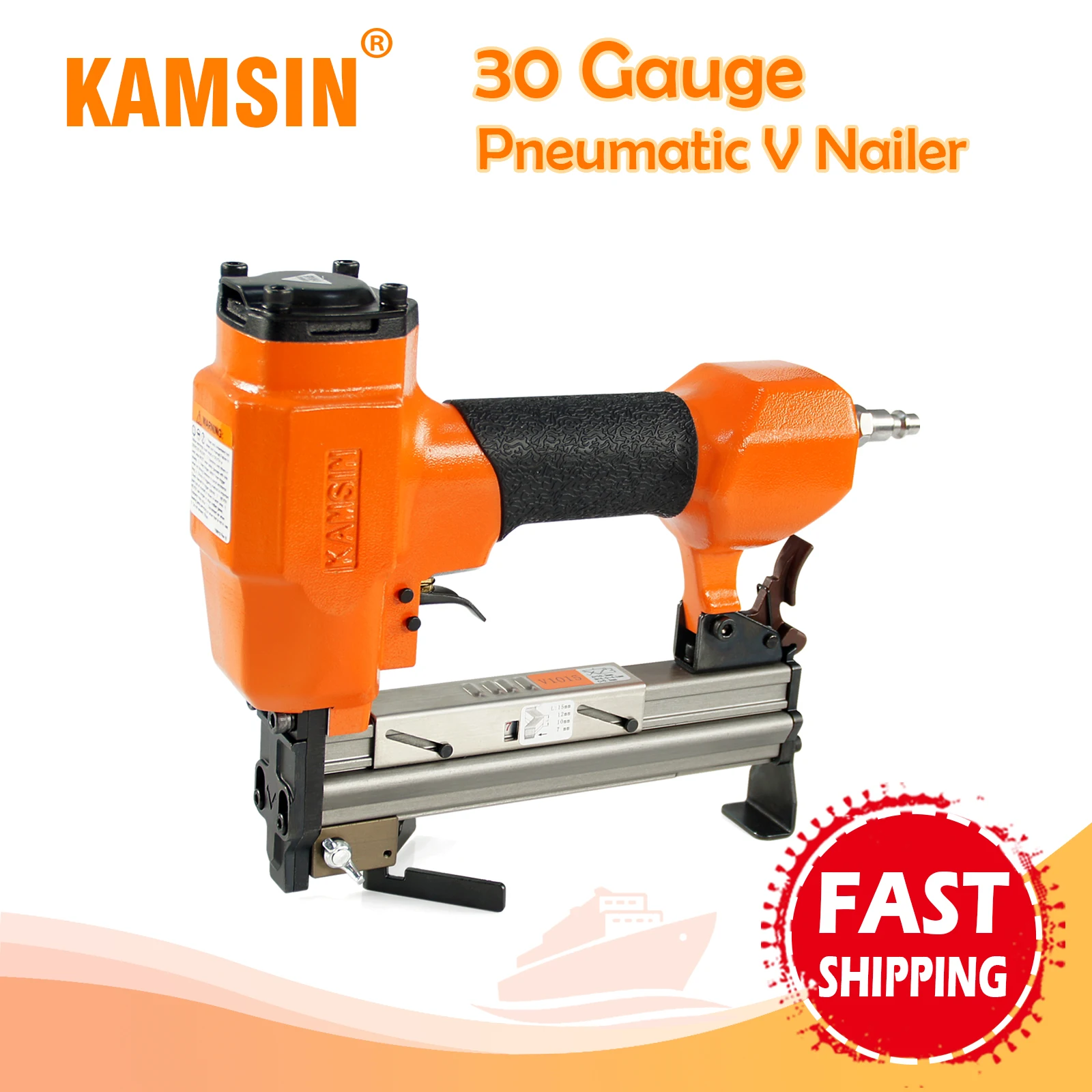 KAMSIN V1015 Pneumatic V Nailer 30 Gauge Picture Frame Nailer 7-15mm leg length V Nails Power framing Joiner