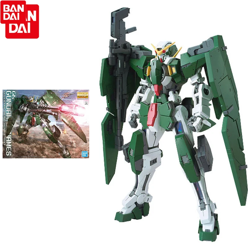 

Bandai Gundam Assembly Model Kit MG 1/100 GN-002 Dynames Gundam Action Figures Genuine Model Movable Robot Children Toy