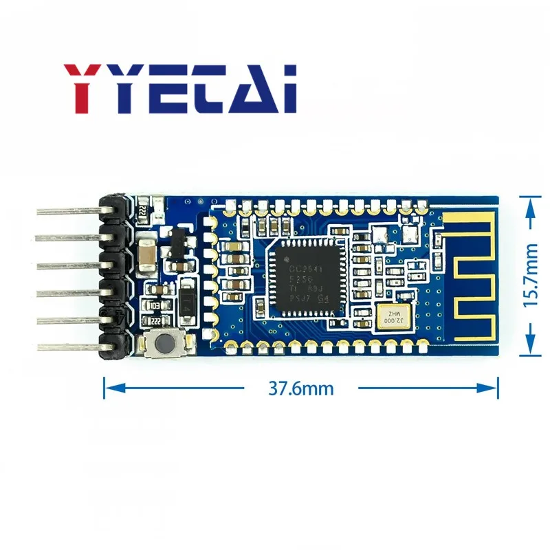 

YYT AT-09 Bluetooth 4.0BLE module serial port leads to CC2541 compatible with HM-10 module connected to single chip