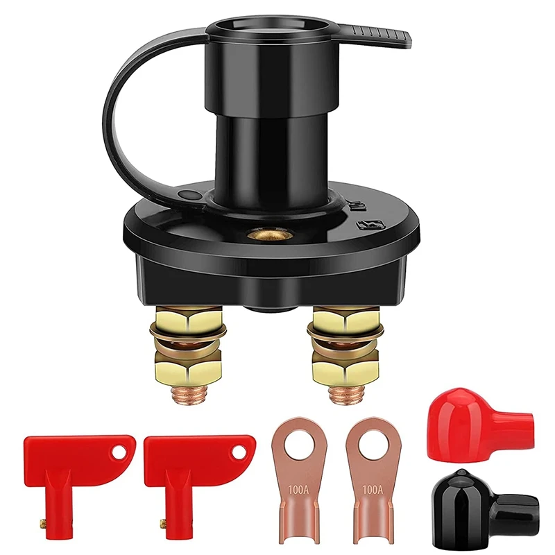 

Переключатель отключения аккумулятора с кнопками, устройство для уничтожения батарей 12 В, 24 В, для морских автомобилей, лодок, домов на коле...