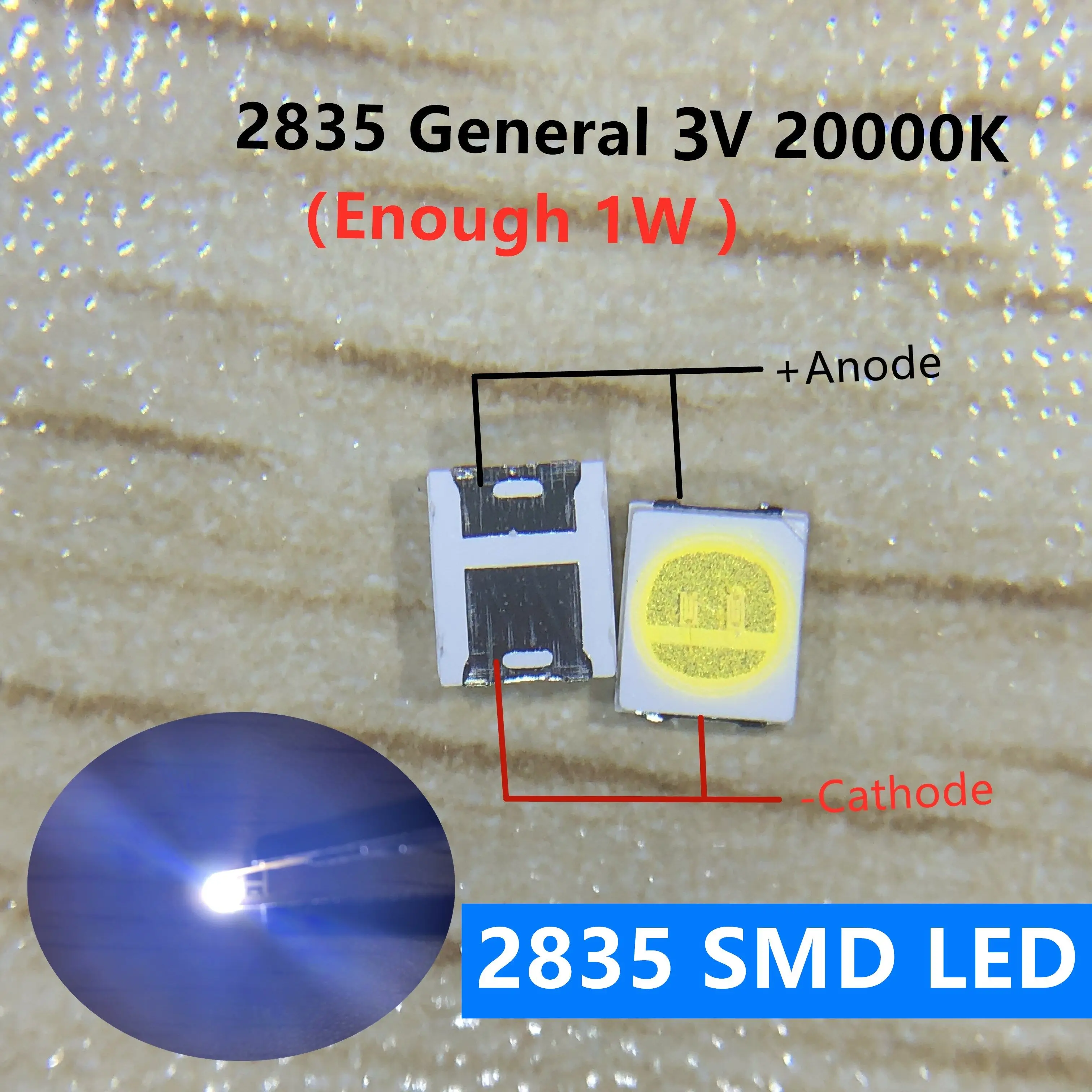 50-100pcs Pcs For LG led tv backlight 2835 3030 3535 3V 6V 1W 3W kit electronique for lcd repair Cool cold white |