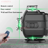 1216 lines 3d4d horizontal and vertical cross lines laser level bluetooth and remote control with super bright green beamline