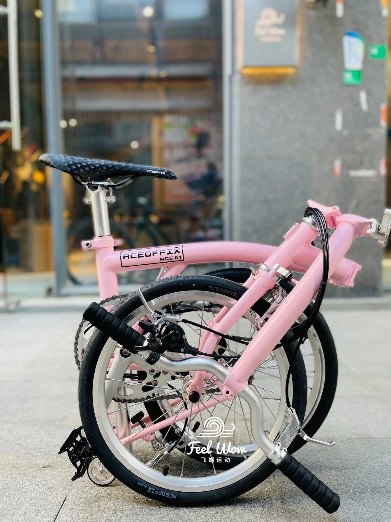 Трехскладной мини-велосипед 16-дюймовый велосипед из хромомолибденовой стали для