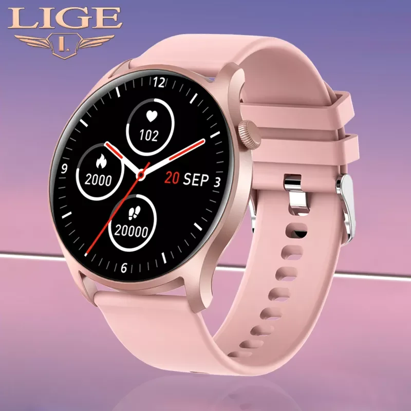 

LIGE Smart Watch Ladies Men Sports Fitness Tracker Sports Men Smartwatch Women Heart Rate Monitor Blood Pressure for Android IOS