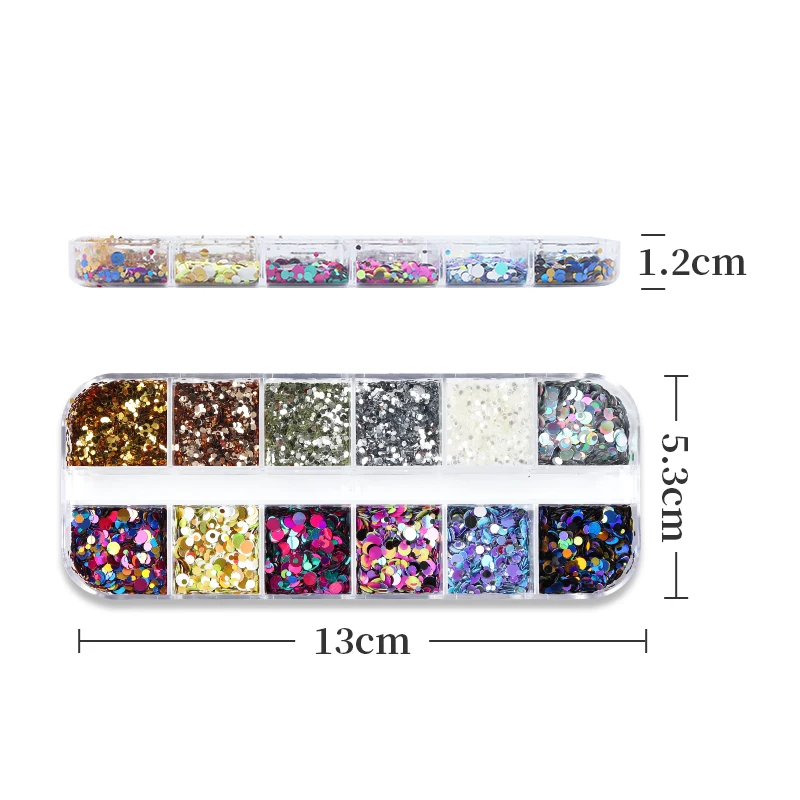 12 ячеек разные размеры круглая фотография лазерная украшения самодельные