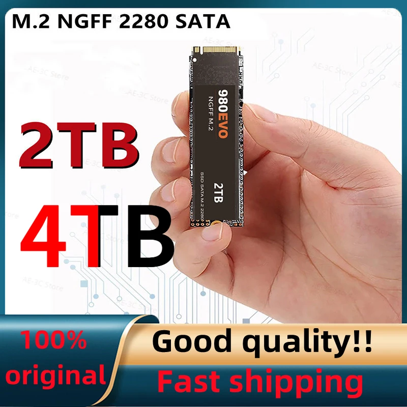 

4TB M2 SSD 2280 512gGB 1TB Hard Drive M.2 SSD Hard Disk SATA NGFF Hard Drive For Laptop PC