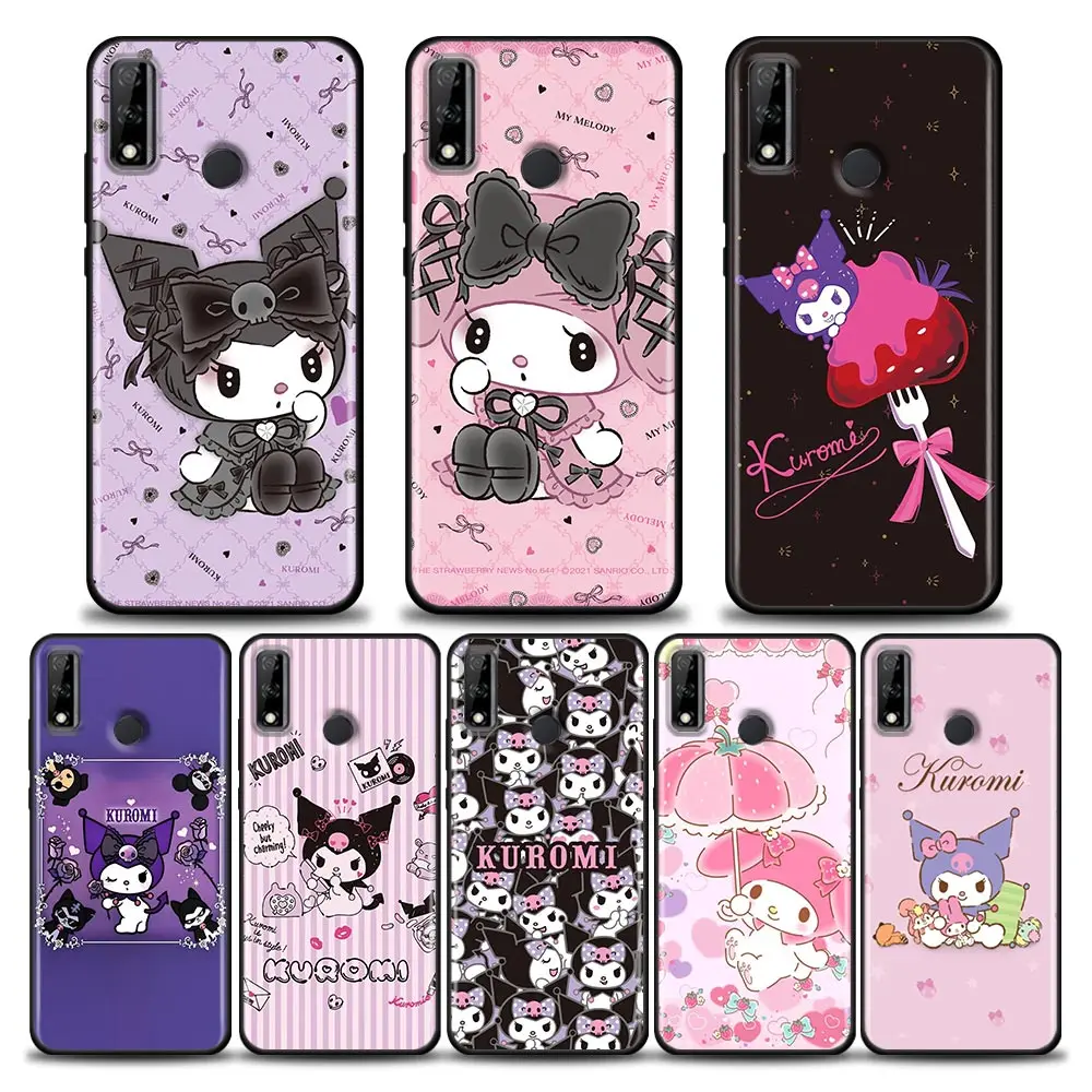 

For Huawei Mate 10 20 Lite 40 Pro Cases Soft Back Cover Cute Cartoon Melody Kuromi Phone Case For Huawei Y6 Y7 Y9 2019 Y8s Coque