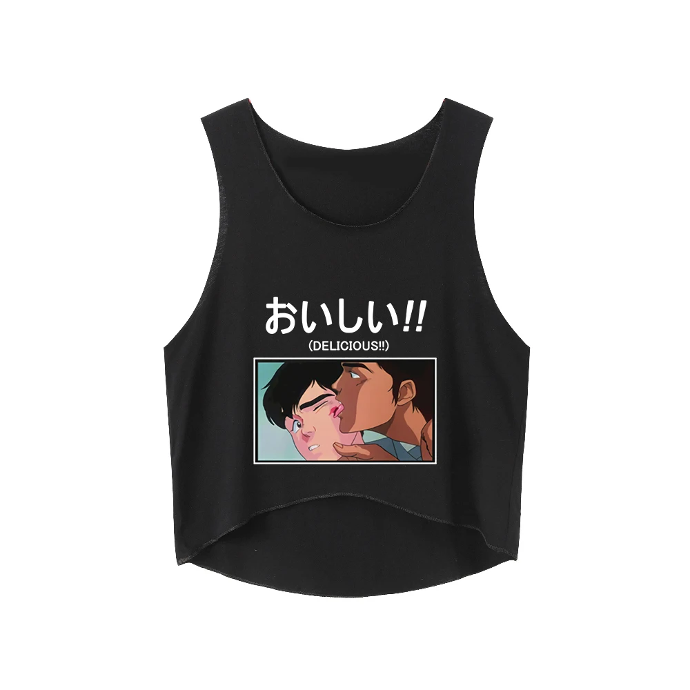 Асимметричный хлопковый кроп-топ ЛГБТ с радужным сердцем и надписью Love футболка